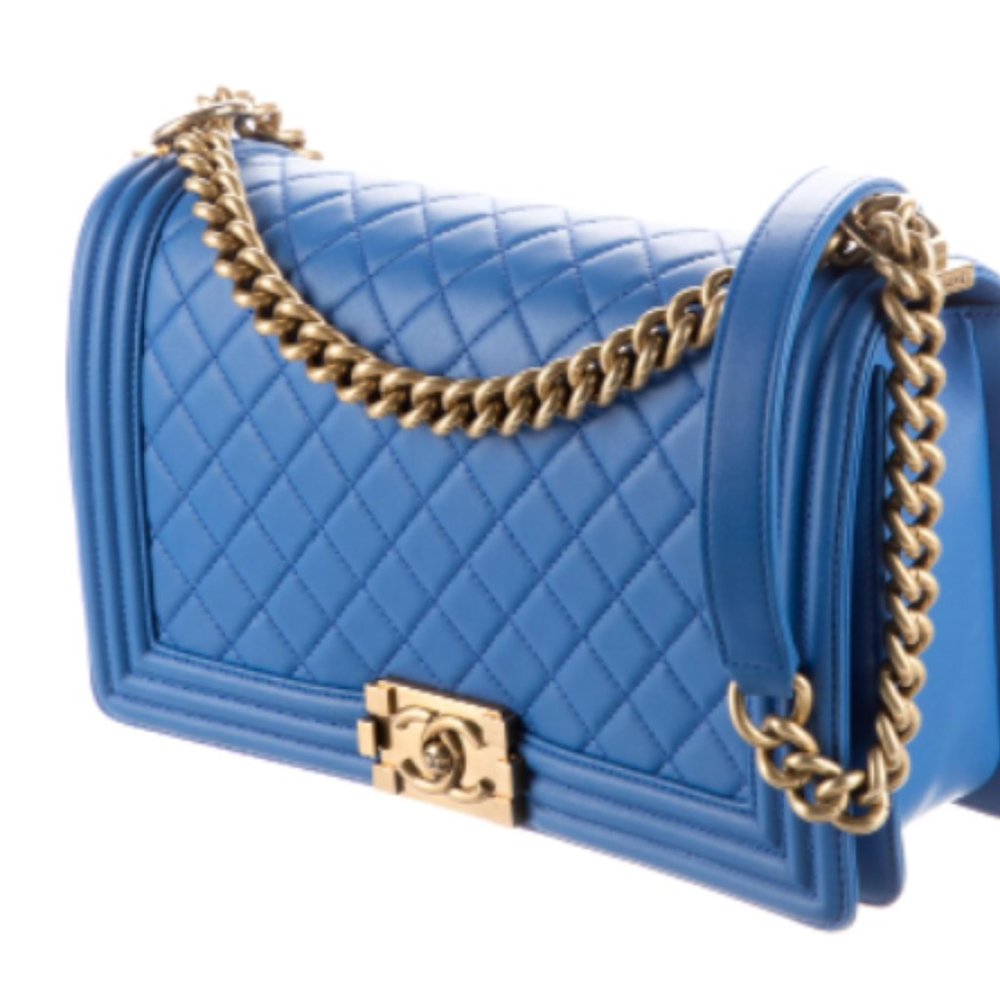 Chanel Boy Bag- Blue